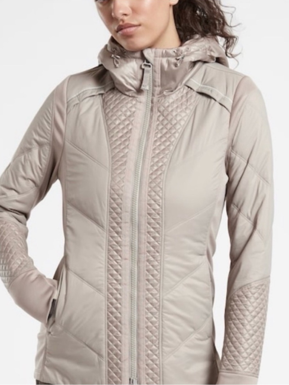 ATHLETA Rock Ridge Primaloft Jacket
Tan
Size Large